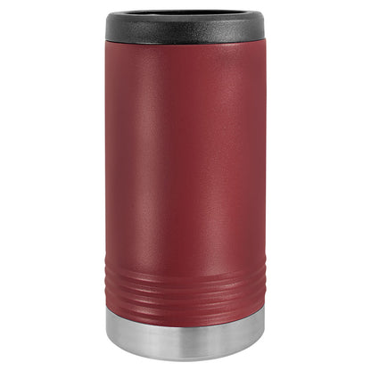 Personalized Laser Engraved Polar Camel Maroon Slim Beverage Holder