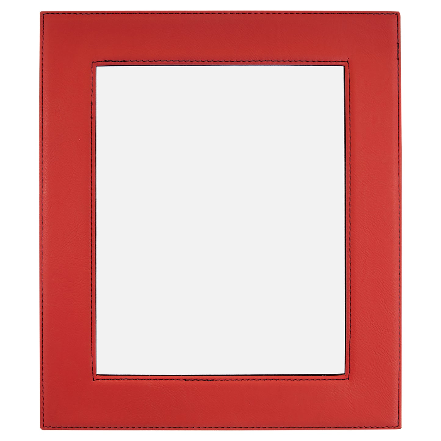 Personalized Laser Engraved 8" x 10" Red  Leatherette Photo Frame