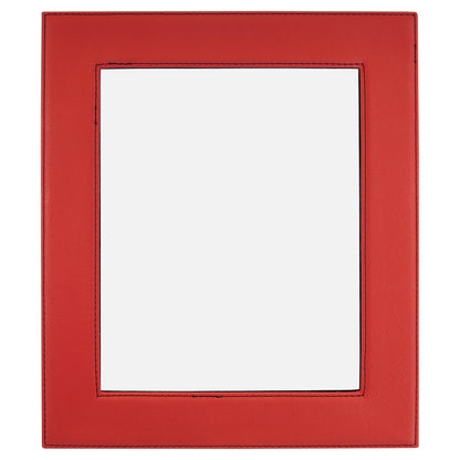 Personalized Laser Engraved 8" x 10" Red  Leatherette Photo Frame