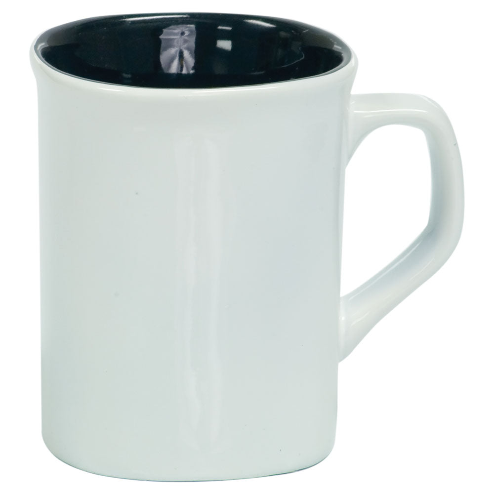 Personalized Laser Engraved 10 oz. White Ceramic Rounded Corner LazerMug