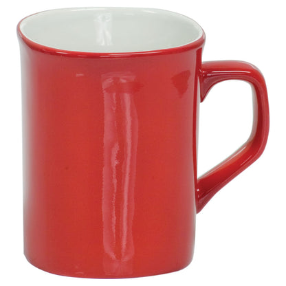 Personalized Laser Engraved 10 oz. Red Ceramic Rounded Corner LazerMug