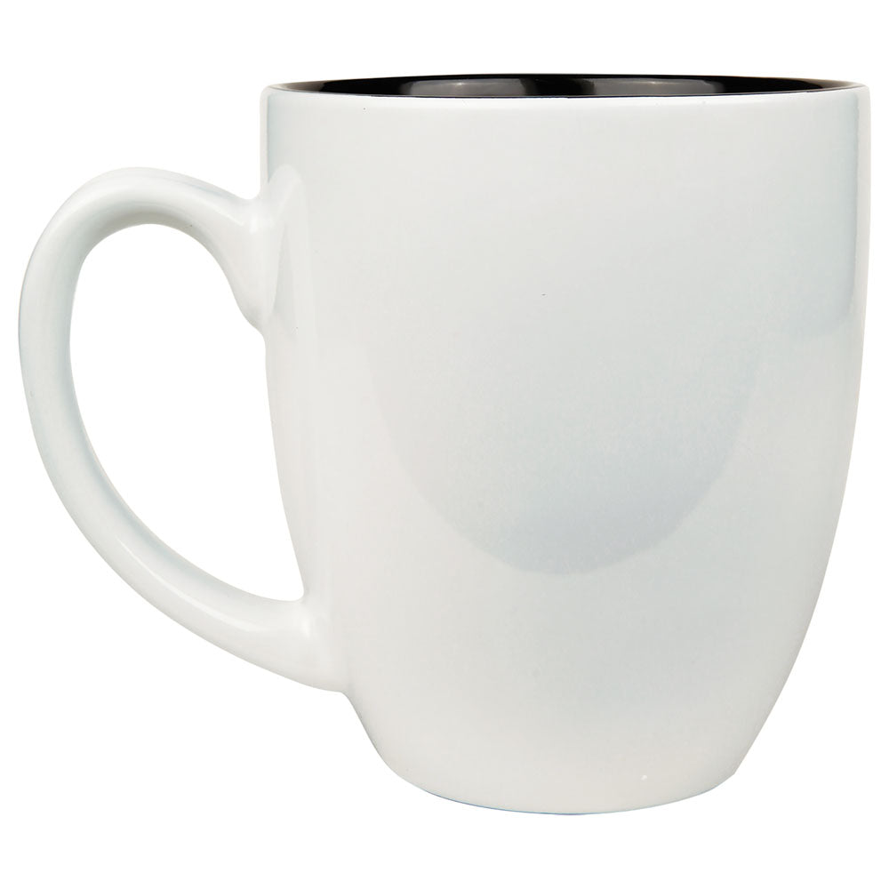 Personalized Laser Engraved 16 oz. White Ceramic Bistro LazerMug