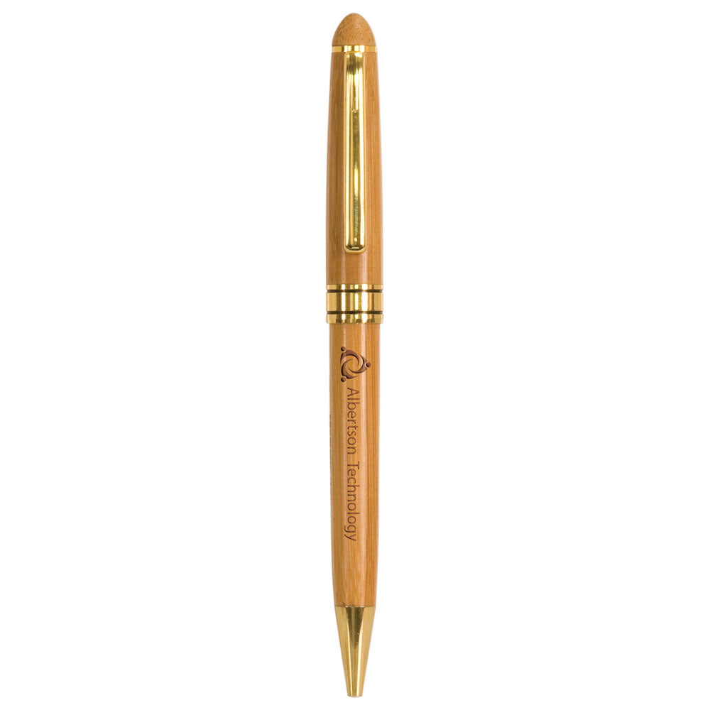 Personalized Laser Engraved Wide Bamboo Pen