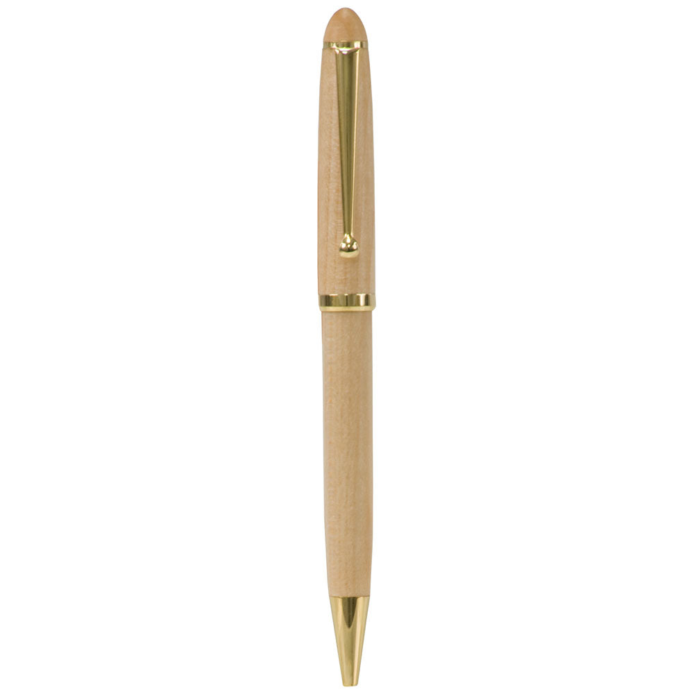 Personalized Laser Engraved Wide Maple Ballpoint Pen