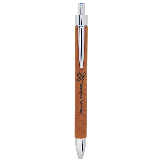  Personalized Laser Engraved Rawhide Leatherette Pen