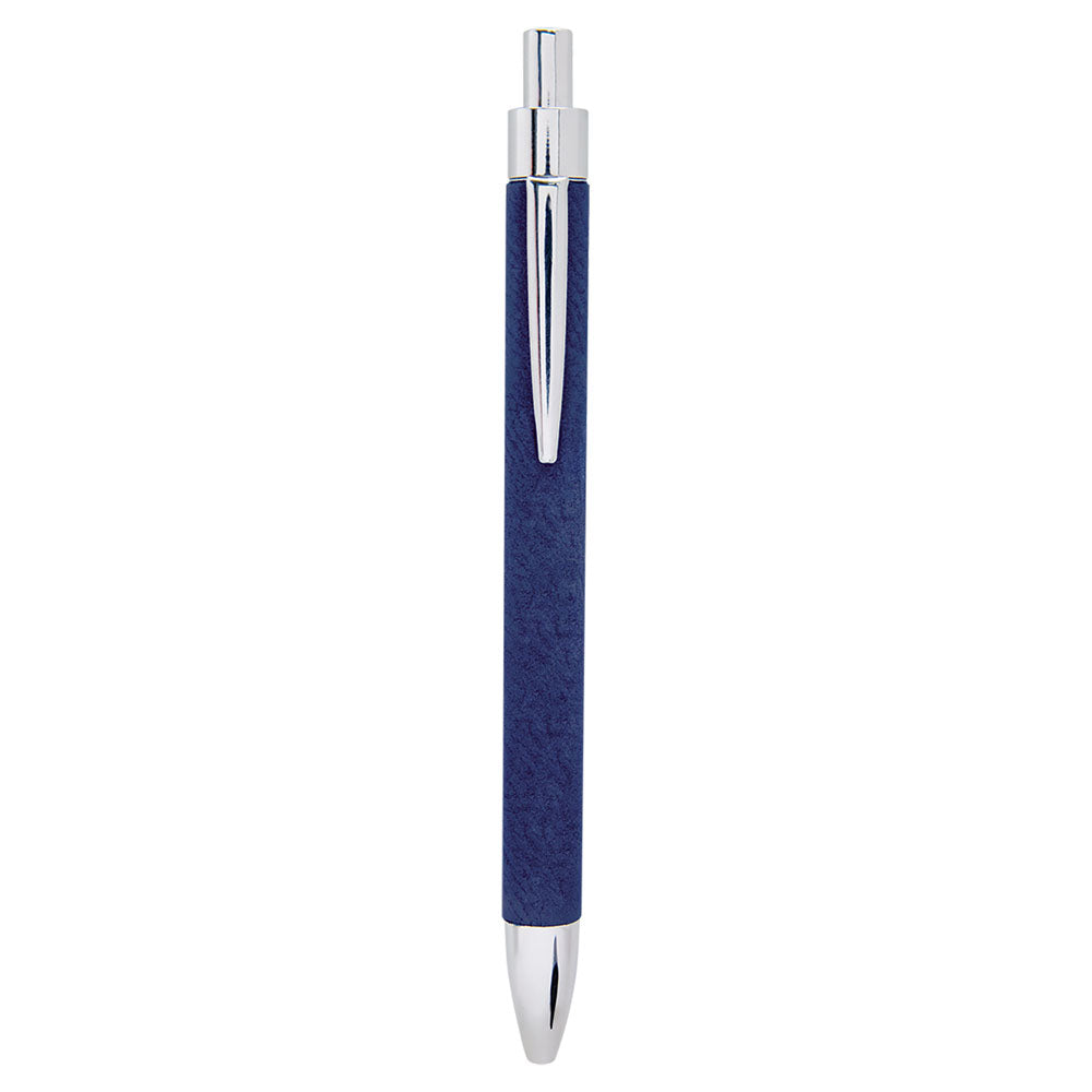 Personalized Laser Engraved Blue/Black  Leatherette Pen