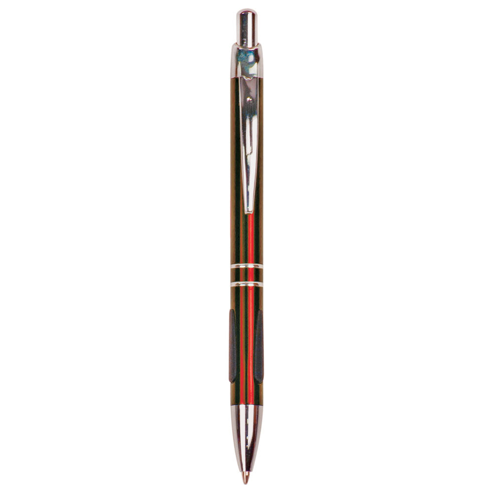 Personalized Laser Engraved Burgundy with Silver Trim  Pen with Gripper