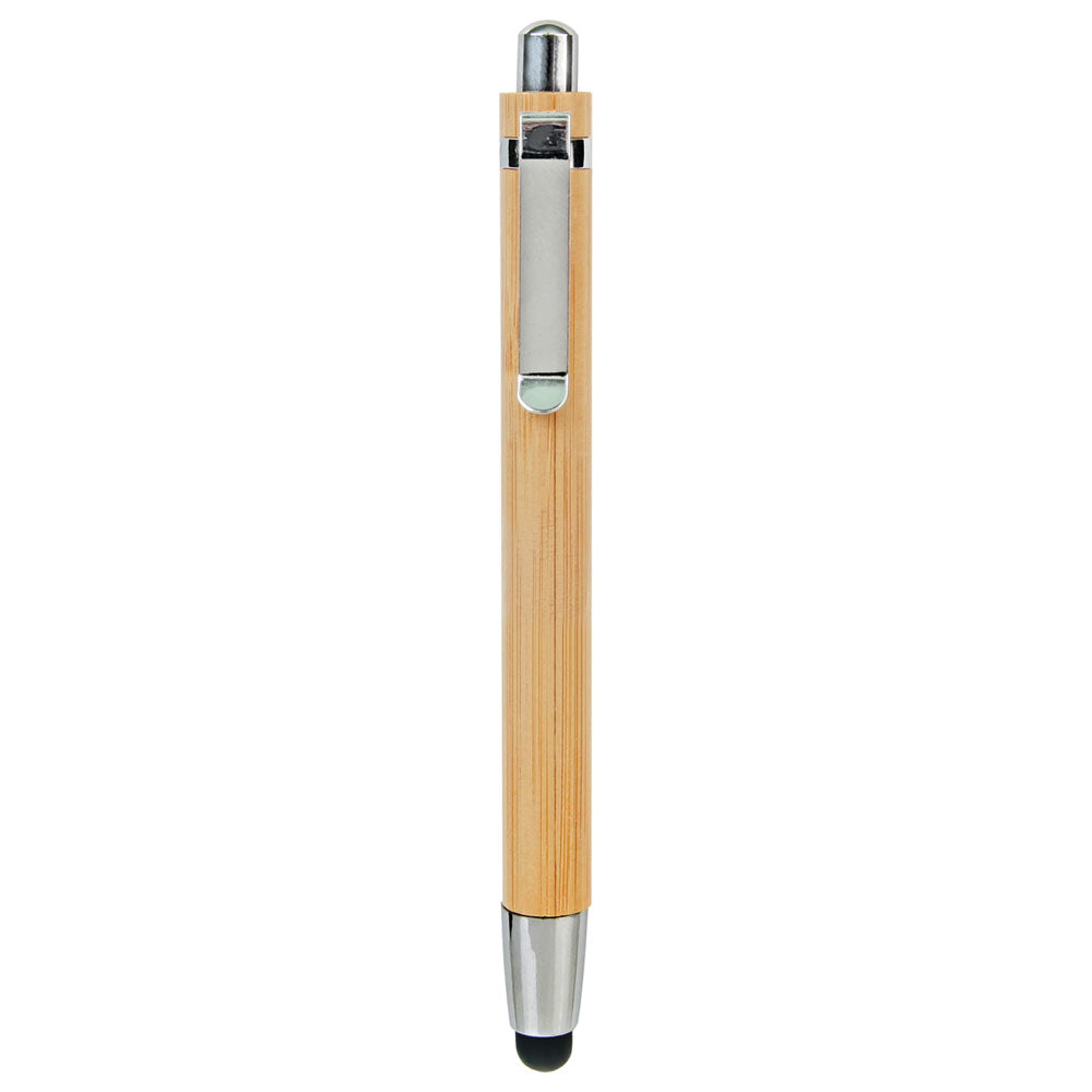 Personalized Laser Engraved Bamboo Pen with Stylus Tip