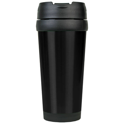 Personalized Laser Engraved 16 oz. Black  Stainless Steel Travel Mug without Handle