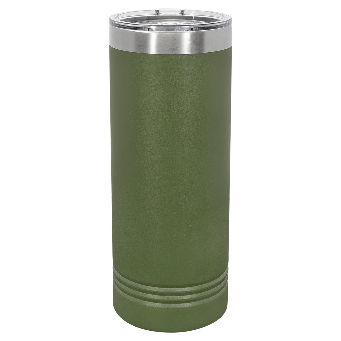 Personalized Laser Engraved  Olive Green 22 oz. Polar Camel Skinny Tumbler with Slider Lid