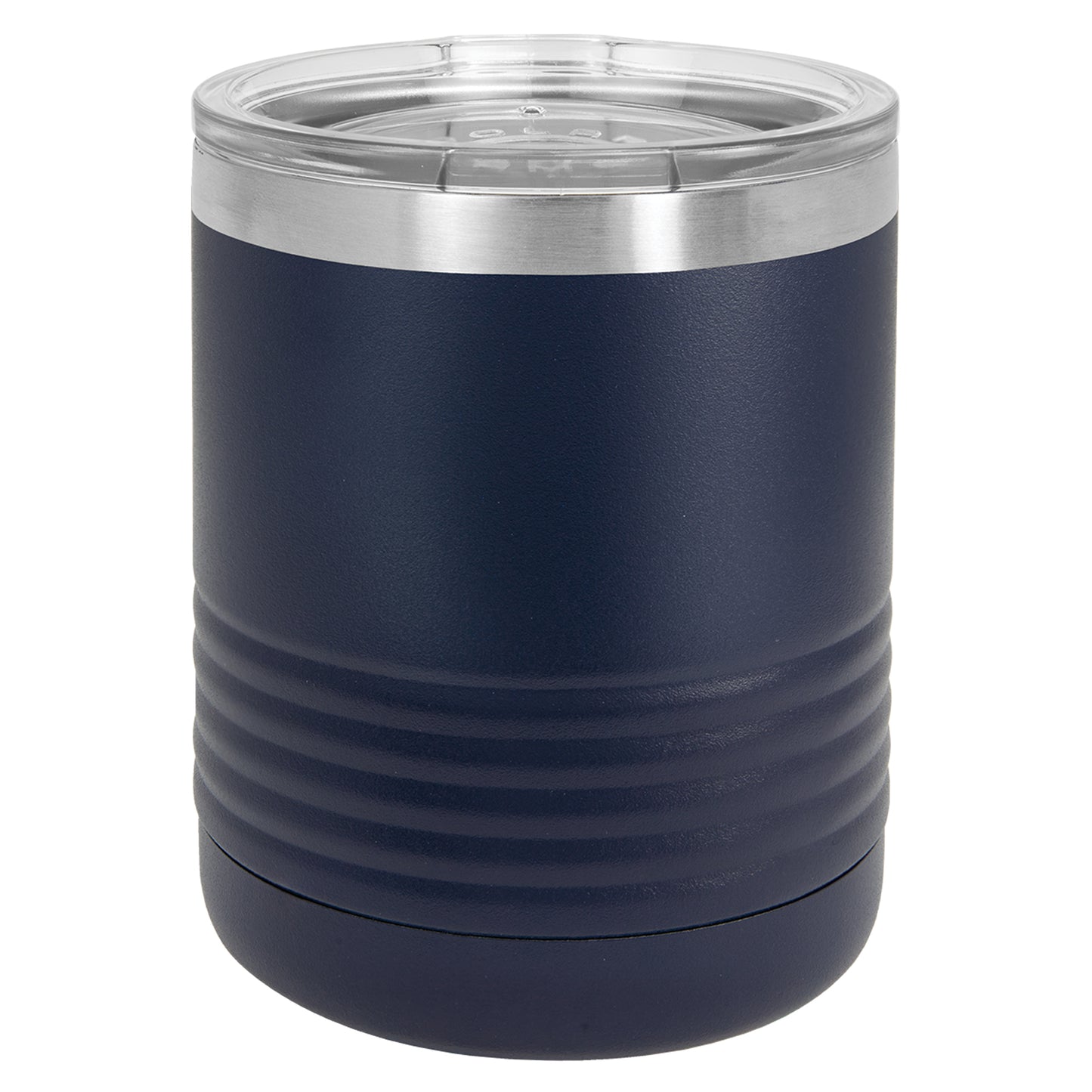 Personalized Laser Engraved  Navy Blue 10 oz. Polar Camel Tumbler with Clear Lid