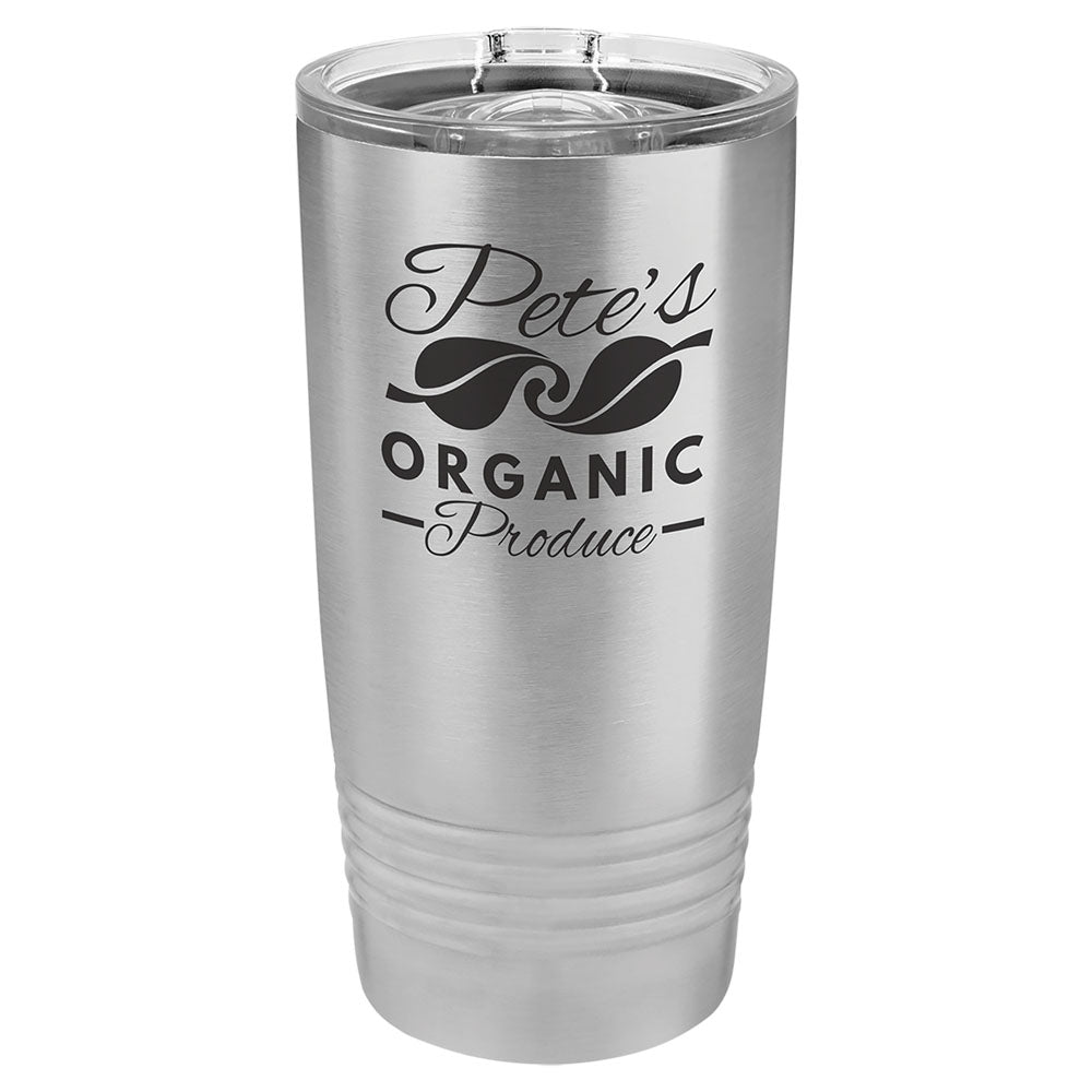 Personalized Laser Engraved Polar Camel 20 oz. Stainless Steel Insulated Ringneck Tumbler with Slider Lid