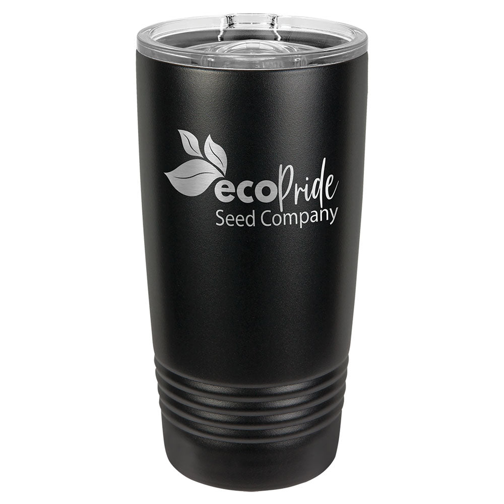 Personalized Laser Engraved Polar Camel 20 oz. Black Insulated Ringneck Tumbler with Slider Lid