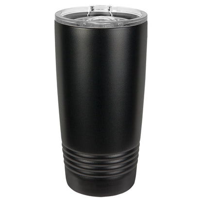 Personalized Laser Engraved Polar Camel 20 oz. Black Insulated Ringneck Tumbler with Slider Lid