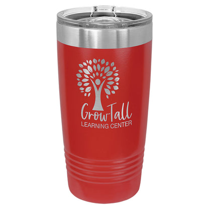 Personalized Laser Engraved Polar Camel 20 oz. Red Insulated Ringneck Tumbler with Slider Lid