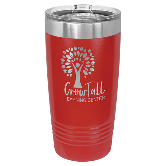 Personalized Laser Engraved Polar Camel 20 oz. Red Insulated Ringneck Tumbler with Slider Lid