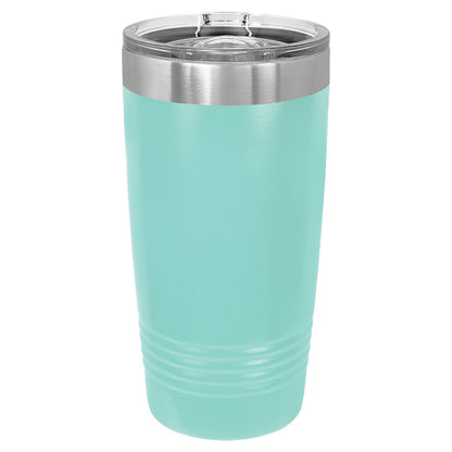 Personalized Laser Engraved Polar Camel 20 oz. Teal Insulated Ringneck Tumbler with Slider Lid