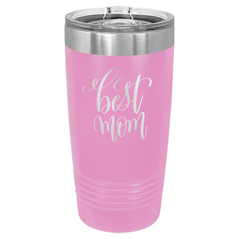 Personalized Laser Engraved Polar Camel 20 oz. Light Purple Insulated Ringneck Tumbler with Slider Lid