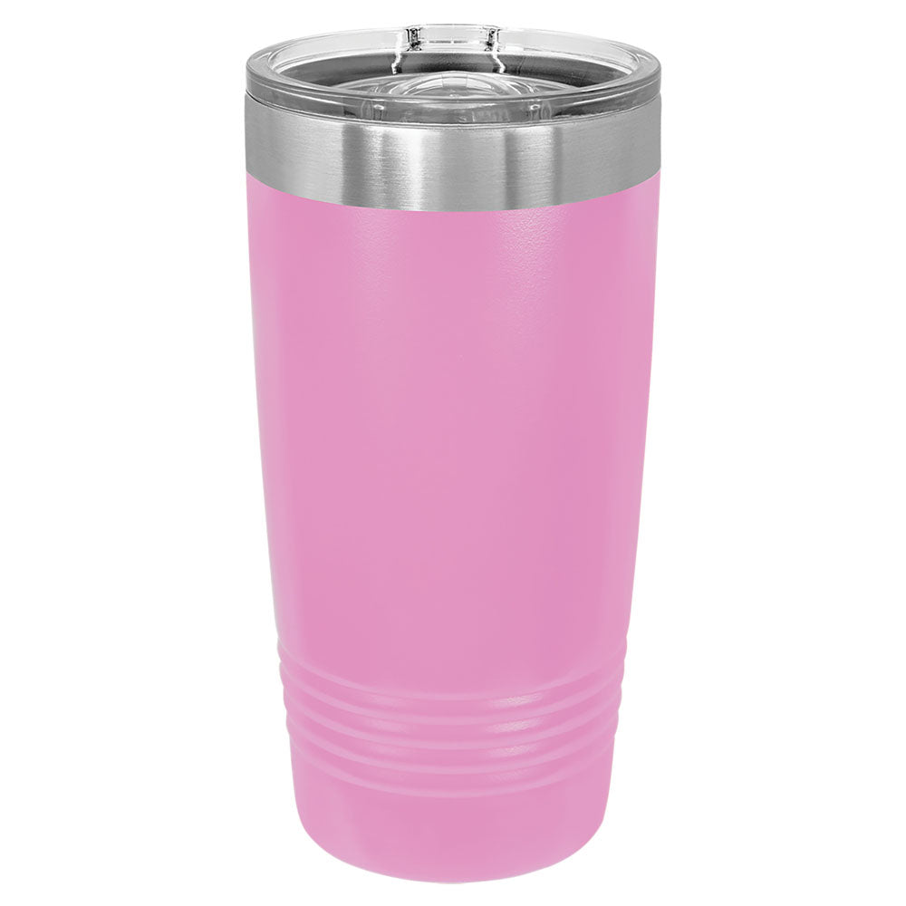 Personalized Laser Engraved Polar Camel 20 oz. Light Purple Insulated Ringneck Tumbler with Slider Lid