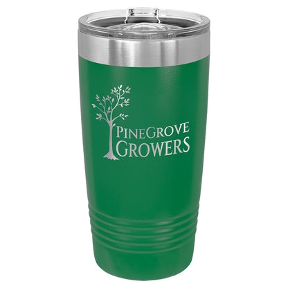 Personalized Laser Engraved Polar Camel 20 oz. Green Insulated Ringneck Tumbler with Slider Lid