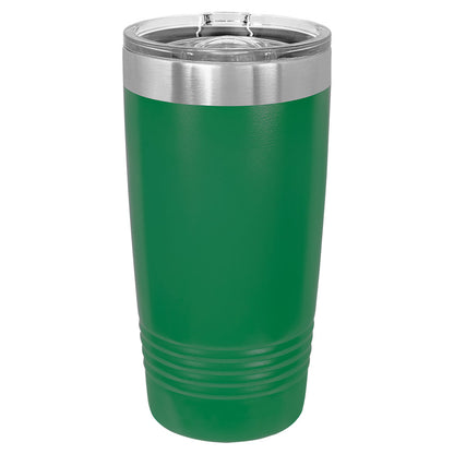 Personalized Laser Engraved Polar Camel 20 oz. Green Insulated Ringneck Tumbler with Slider Lid