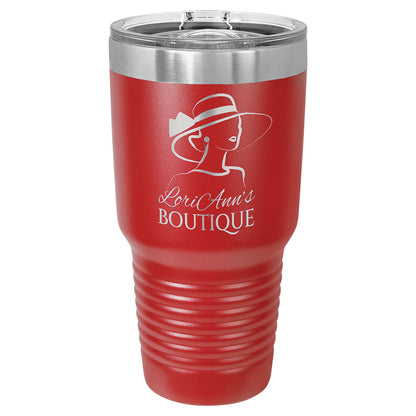 Personalized Laser Engraved Polar Camel 30 oz. Red Insulated Ringneck Tumbler with Slider Lid