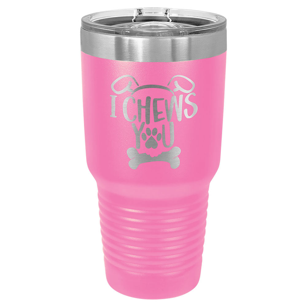 Personalized Laser Engraved Polar Camel 30 oz. Pink Insulated Ringneck Tumbler with Slider Lid