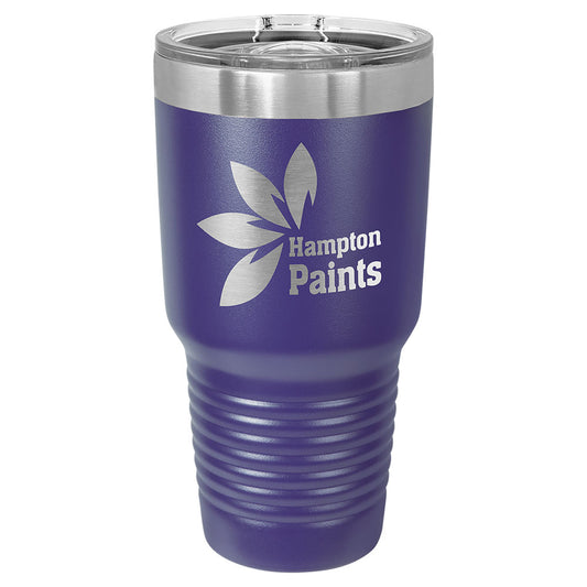 Personalized Laser Engraved Polar Camel 30 oz. Purple Insulated Ringneck Tumbler with Slider Lid