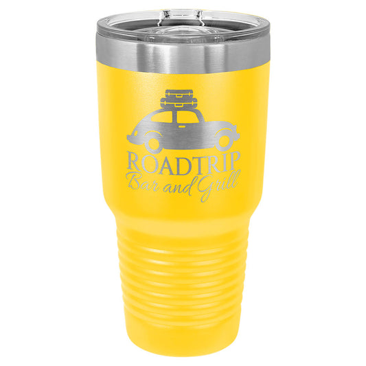 Personalized Laser Engraved Polar Camel 30 oz. Yellow Insulated Ringneck Tumbler with Slider Lid