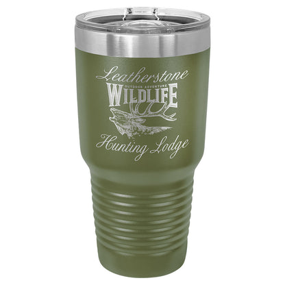 Personalized Laser Engraved Polar Camel 30 oz. Olive Green Insulated Ringneck Tumbler with Slider Lid