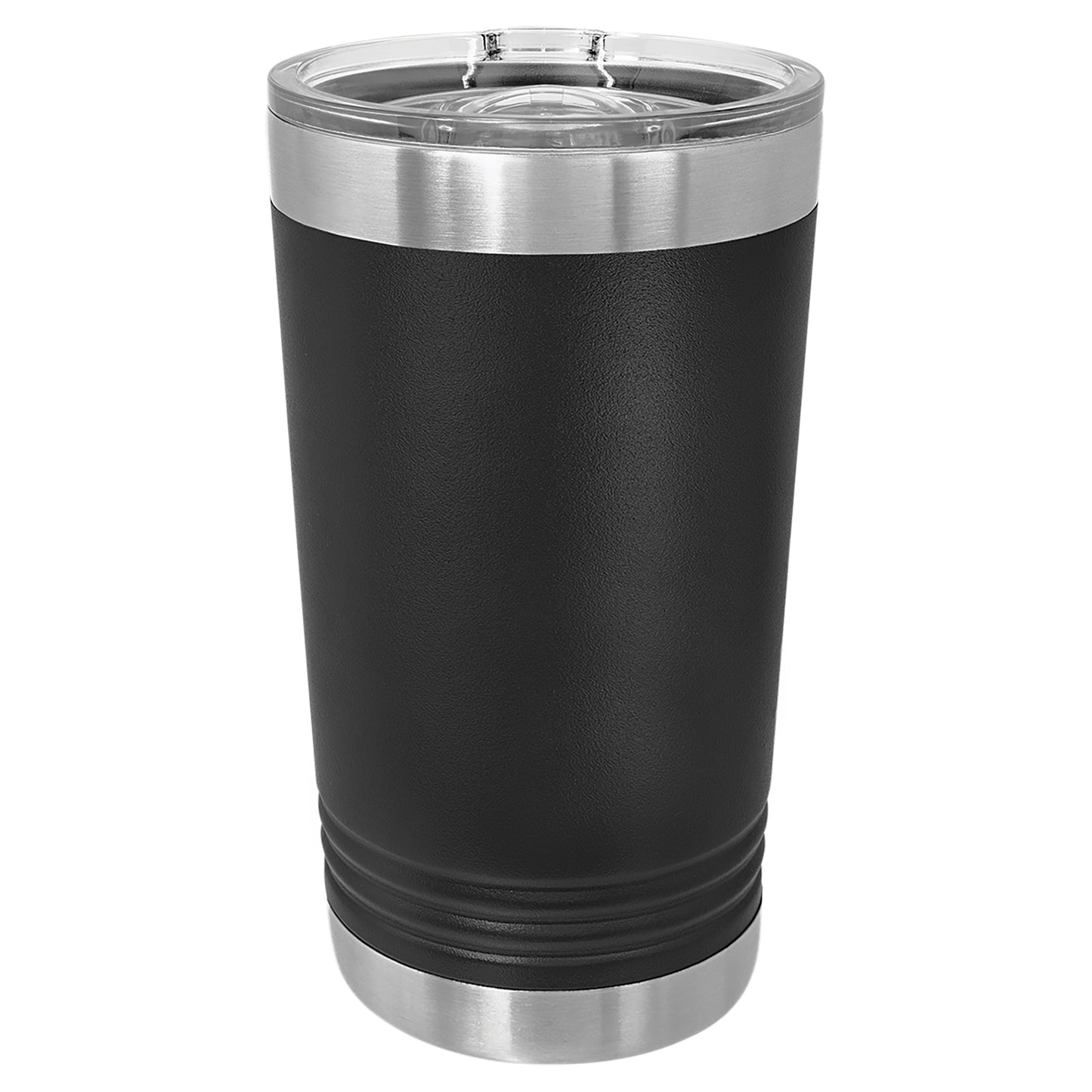 Personalized Laser Engraved  Black oz Polar Camel Pint Tumbler with Slider Lid