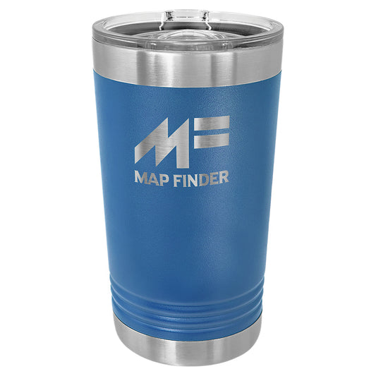 Personalized Laser Engraved  Royal Blue oz Polar Camel Pint Tumbler with Slider Lid