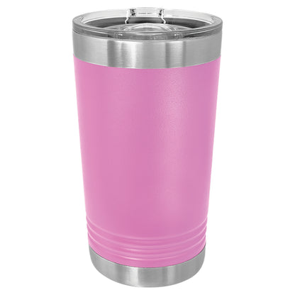 Personalized Laser Engraved  Light Purple oz Polar Camel Pint Tumbler with Slider Lid