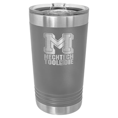 Personalized Laser Engraved  Dark Gray oz Polar Camel Pint Tumbler with Slider Lid