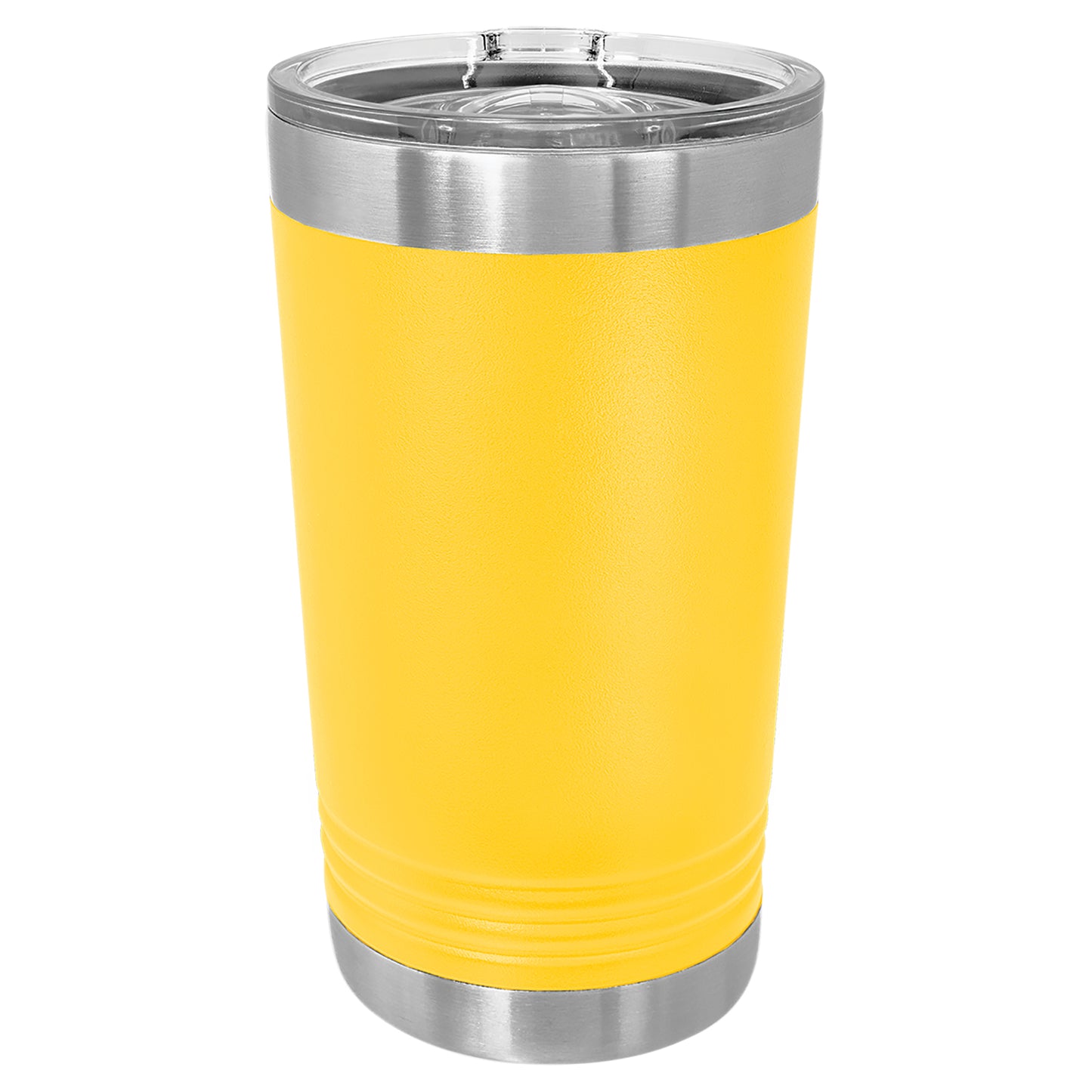 Personalized Laser Engraved  Yellow oz Polar Camel Pint Tumbler with Slider Lid