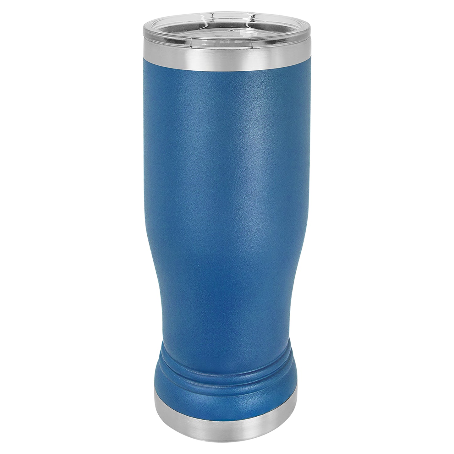 Personalized Laser Engraved  Royal Blue 14 oz. Polar Camel Pilsner Tumbler with Clear Lid