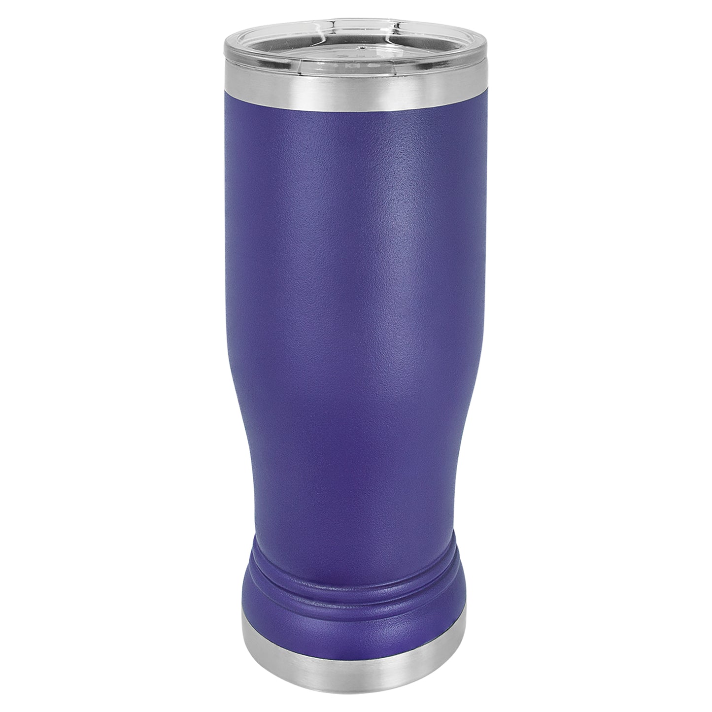 Personalized Laser Engraved  Purple 14 oz. Polar Camel Pilsner Tumbler with Clear Lid