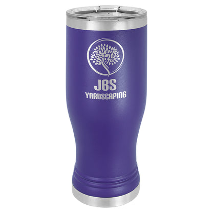 Personalized Laser Engraved  Purple 20 oz. Polar Camel Pilsner Tumbler with Clear Lid