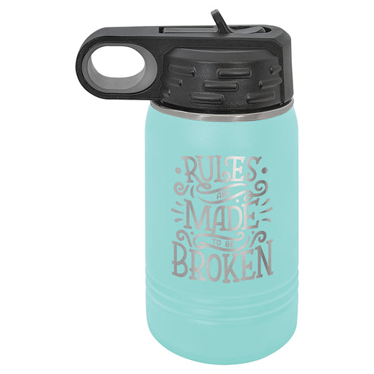 Personalized Laser Engraved  Teal 12 oz. Polar Camel Water Bottle