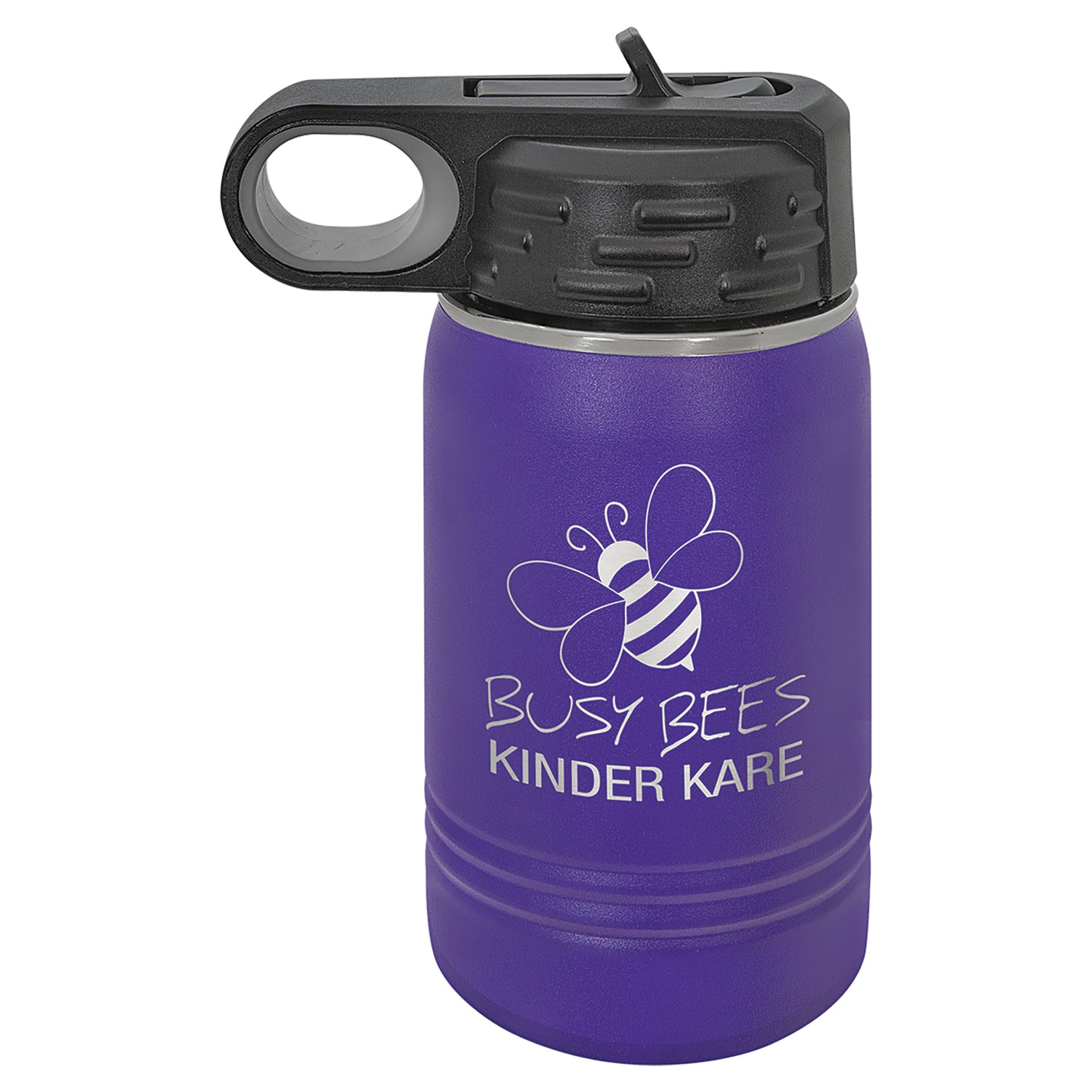 Personalized Laser Engraved  Purple 12 oz. Polar Camel Water Bottle