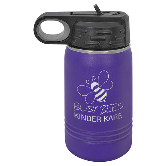 Personalized Laser Engraved Polar Camel 12 oz. Purple Water Bottle