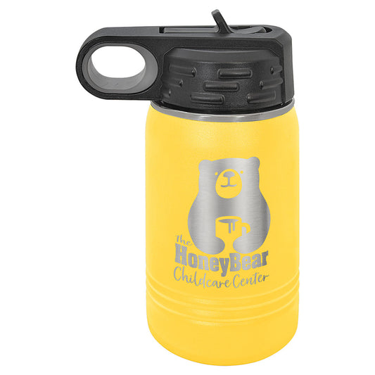 Personalized Laser Engraved Polar Camel 12 oz. Yellow Water Bottle