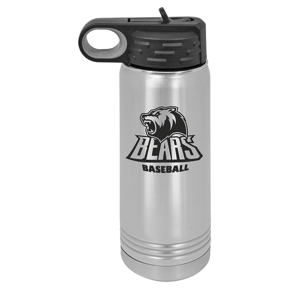 Personalized Laser Engraved Polar Camel 20 oz. Stainless Steel Water Bottle