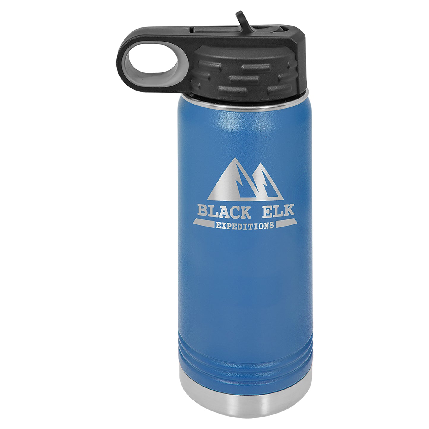 Personalized Laser Engraved  Blue 20 oz. Polar Camel Water Bottle