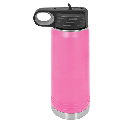 Personalized Laser Engraved  Pink 20 oz. Polar Camel Water Bottle