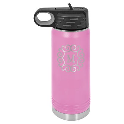 Personalized Laser Engraved  Light Purple 20 oz. Polar Camel Water Bottle