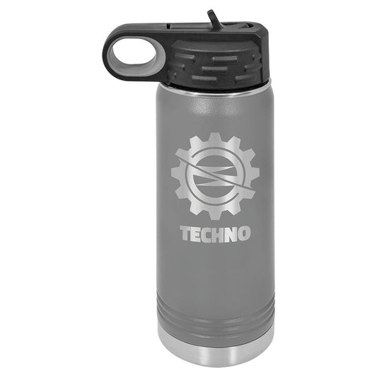 Personalized Laser Engraved Polar Camel 20 oz. Dark Gray Water Bottle