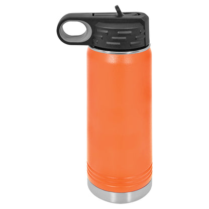 Personalized Laser Engraved  Orange 20 oz. Polar Camel Water Bottle