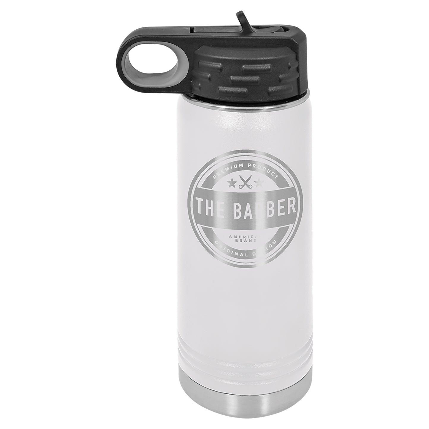 Personalized Laser Engraved  White 20 oz. Polar Camel Water Bottle