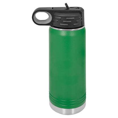 Personalized Laser Engraved  Green 20 oz. Polar Camel Water Bottle